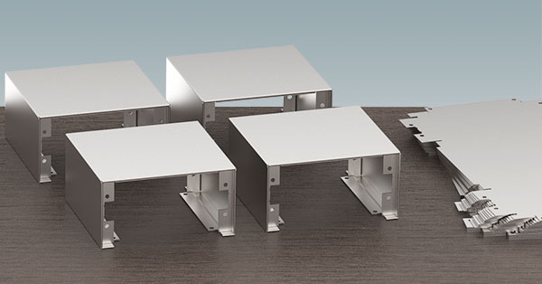 Fabricated enclosures from sheet aluminum or steel 