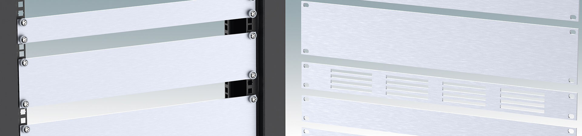 3.5" X 19" Aluminium Rack Panel 19RP35 