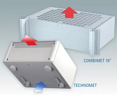 Ventilated electronic enclosures