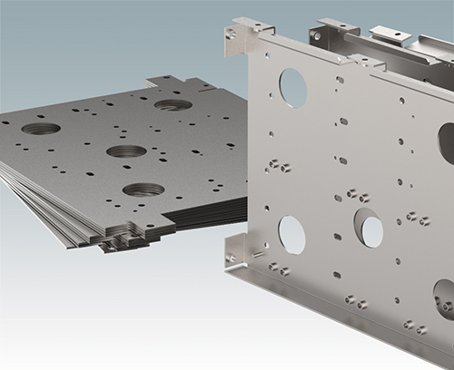 CNC punching and folding