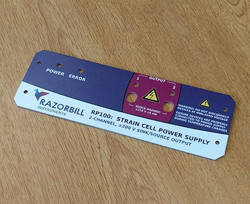 Customized UNICASE front panel