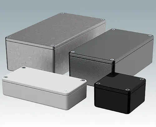 Painted diecast boxes for electronics