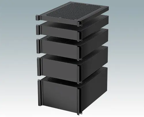 24" deep Combimet 19" rack cases