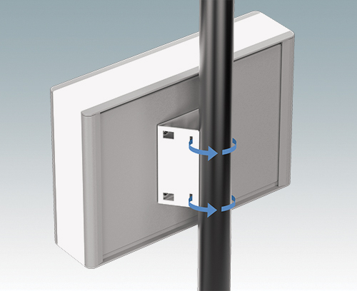 Accessory pole mounting bracket (straps not included) 