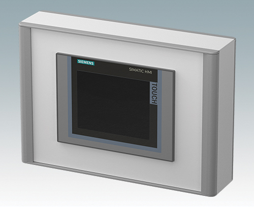 TECHNOMET-CONTROL C325V with Siemens TP700 fitted to the front panel (front panels with display apertures supplied to order)