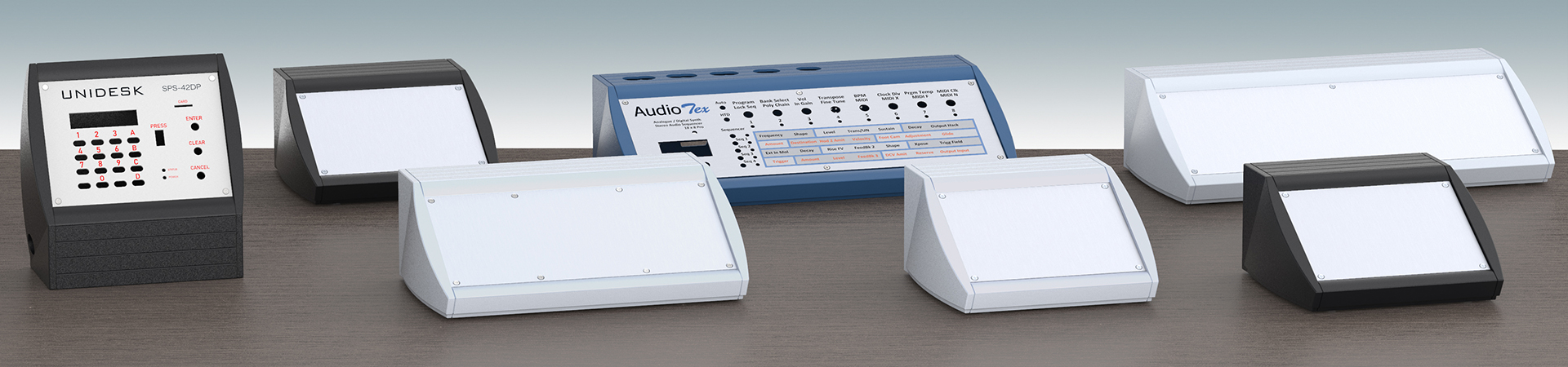 Unidesk
 sloping front terminal enclosures