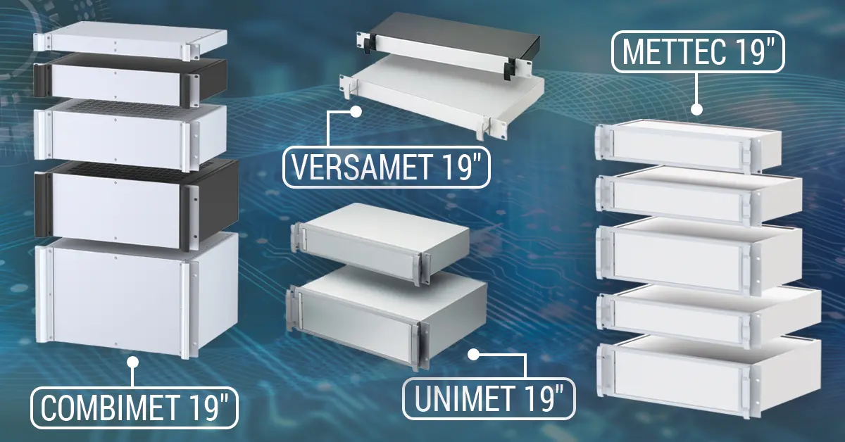 Compare METCASE 19" rack mount enclosures
